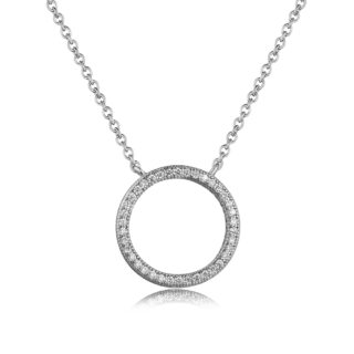 שרשרת חישוק לבבות מכסף דגם H5