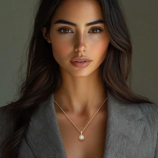 שרשרת אלין גולדפילד משובץ