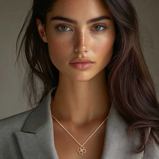 שרשרת תילתן קטן גולדפילד משובץ