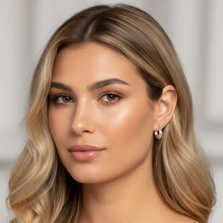 זוג עגילים אריקה מכסף