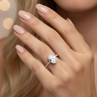 טבעת אליסון מכסף משובץ