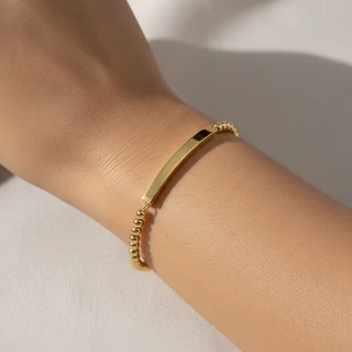 צמיד גולדפילד כדורים ופלטת חריטה דגם B51