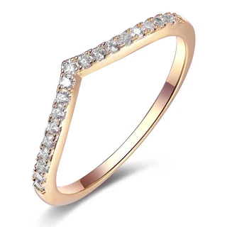 טבעת אלה רוז גולד משובצת