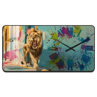 תמונת קריסטל פורצלן עם שעון קיר דגם WCP19