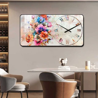 תמונת קריסטל פורצלן עם שעון קיר דגם WCP5