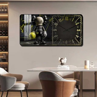 תמונת קריסטל פורצלן עם שעון קיר דגם WCP15