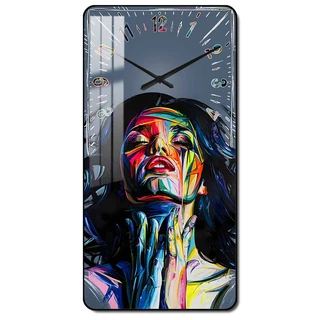 תמונת קריסטל פורצלן עם שעון קיר דגם WCP9