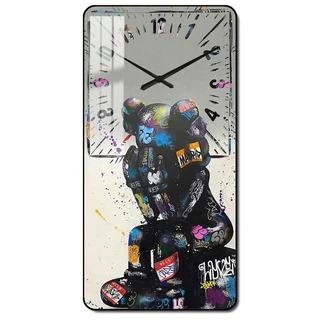 תמונת קריסטל פורצלן עם שעון קיר דגם WCP1