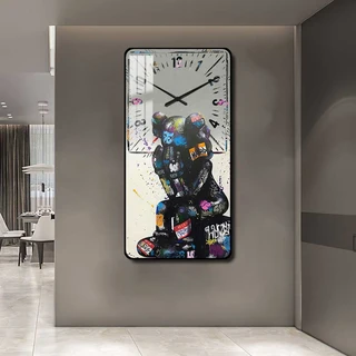 תמונת קריסטל פורצלן עם שעון קיר דגם WCP1