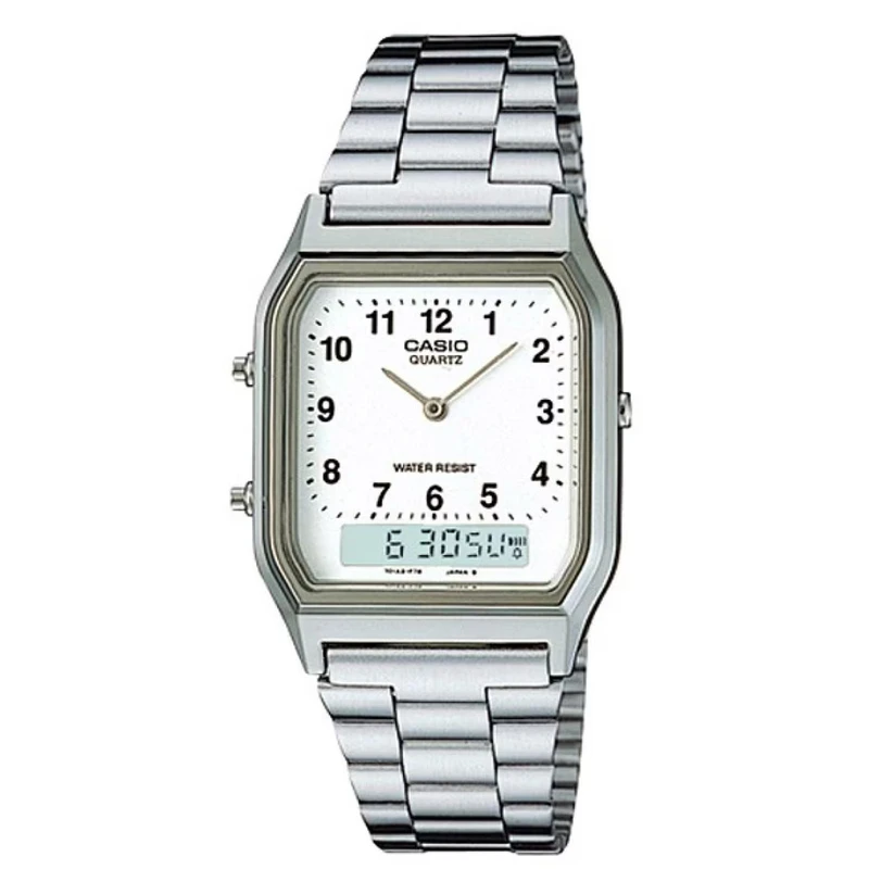שעון יד דיגיטלי ואלוגי קסיו דגם - CASIO AQ-230A-7BMQ שעון יד דיגיטלי ואלוגי קסיו דגם - CASIO AQ-230A-7BMQ