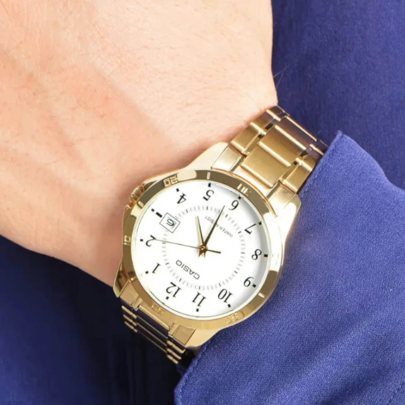 שעון יד אנלוגי קסיו דגם – CASIO MTP-V004G-7BUDF שעון יד אנלוגי קסיו דגם – CASIO MTP-V004G-7BUDF