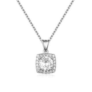 שרשרת לינדה מכסף משובץ