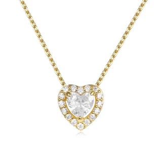 שרשרת לב H12 גולדפילד משובץ