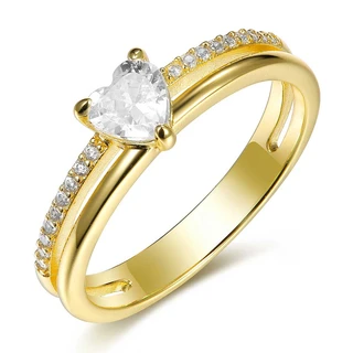 טבעת פריס גולדפילד משובצת