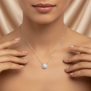 שרשרת סאני מכסף משובץ