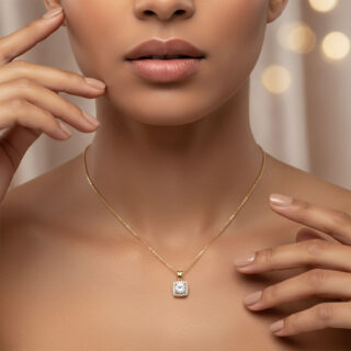 שרשרת לינדה גולדפילד משובץ