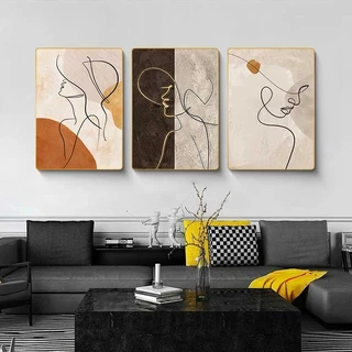 סט שלישיית תמונות קיר מעוצבות קריסטל פורצלן דמוי זכוכית דגם SWP4