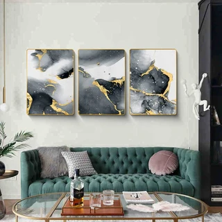 סט שלישיית תמונות קיר מעוצבות קריסטל פורצלן דמוי זכוכית דגם SWP10