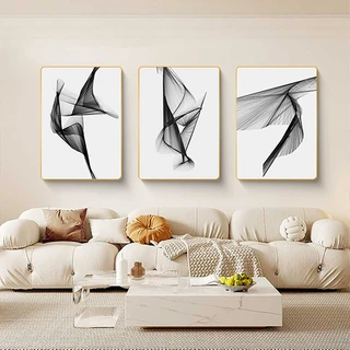 סט שלישיית תמונות קיר מעוצבות קריסטל פורצלן דמוי זכוכית דגם SWP2