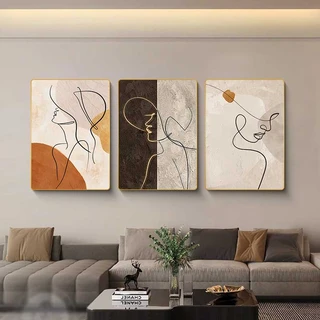 סט שלישיית תמונות קיר מעוצבות קריסטל פורצלן דמוי זכוכית דגם SWP4