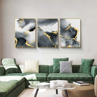 סט שלישיית תמונות קיר מעוצבות קריסטל פורצלן דמוי זכוכית דגם SWP10