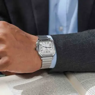 שעון יד קרטייה – CARTIER SANTOS MEDIUM WSSA0029