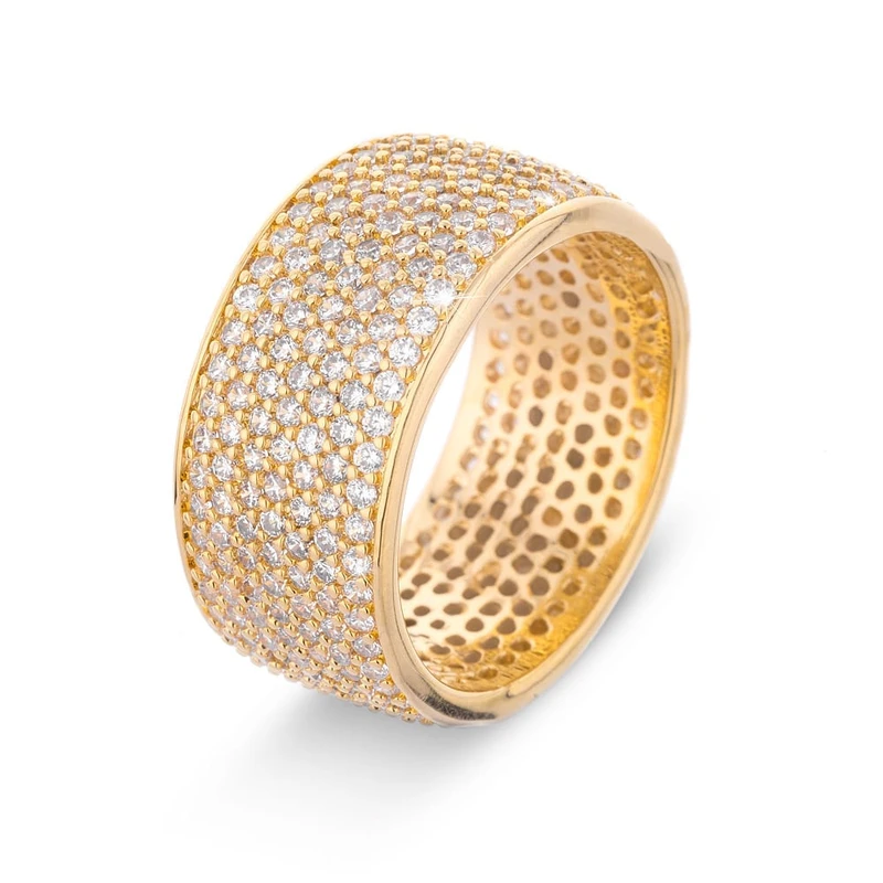 טבעת לגבר גולן גולדפילד בשיבוץ לבן