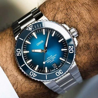 שעון אוריס יד 2 - ORIS AQUIS DATE CALIBRE 400 BLUE