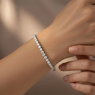 צמיד טניס מפלדת אל חלד דגם B225