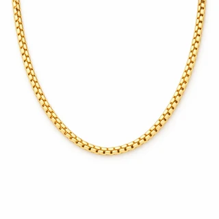 שרשרת 4 ממ' בציפוי זהב דגם N2