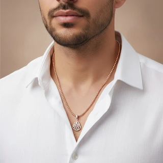 שרשרת כדורים האש שלי רוז גולד