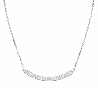 שרשרת פלטה מכסף משובץ