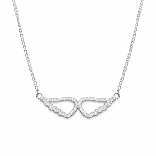 שרשרת מלאך מכסף משובץ