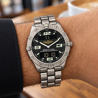 שעון ברייטלינג לגבר יד 2 דגם – BREITLING E65362 – 02 ענידה