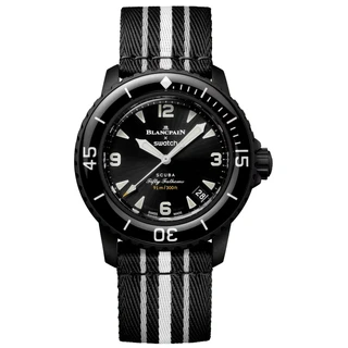 שעון סווטש בלאנקפיין לגבר יד 2 דגם – SWATCH × BLANCPAIN SO35B400 – 03 גלריה