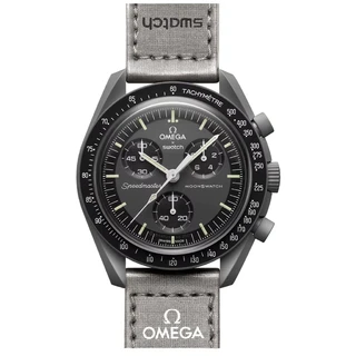 שעון סווטש אומגה לגבר יד 2 דגם – SWATCH × OMEGA SO33A100 – 03 גלריה